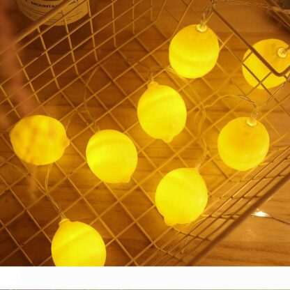 Купить BRELONG LED lemon light string holiday decoration small lantern network red ins string lights store layout flashing light batter