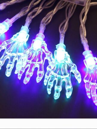 Купить BRELONG LED Halloween Ghost Hand Lights Ghost Festival Room ins Decoration Festival Lantern String Lights 1 pc