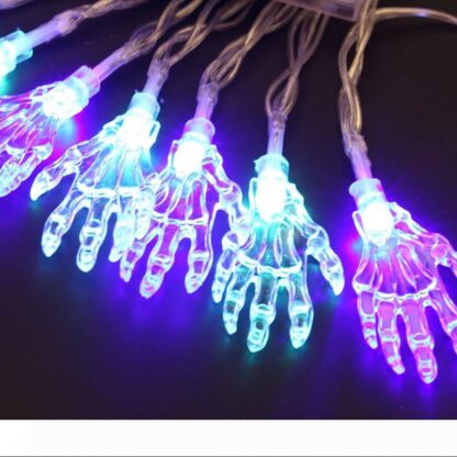 Купить BRELONG LED Halloween Ghost Hand Lights Ghost Festival Room ins Decoration Festival Lantern String Lights 1 pc