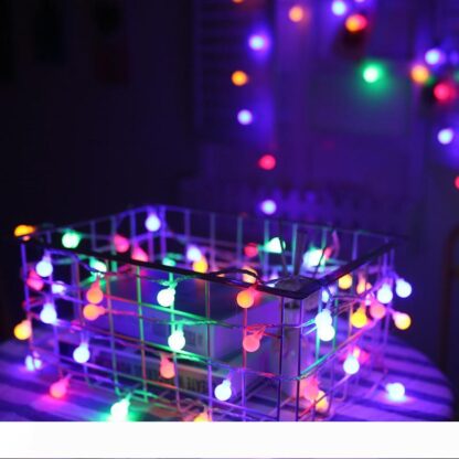 Купить BRELONG 2M 10LEDs string Christmas lights outdoor waterproof battery box lights string holiday decoration lights round ball string