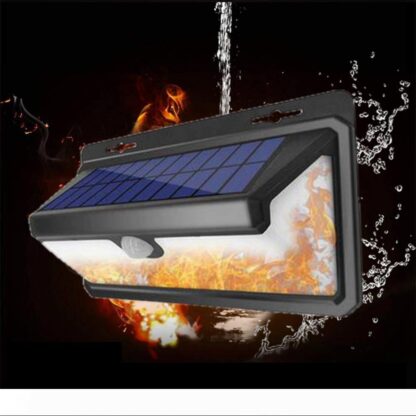 Купить BRELONG Solar Flame Wall Light Outdoor Waterproof Garden Light Flame Light Suitable for Garden Garden Bionic Flame