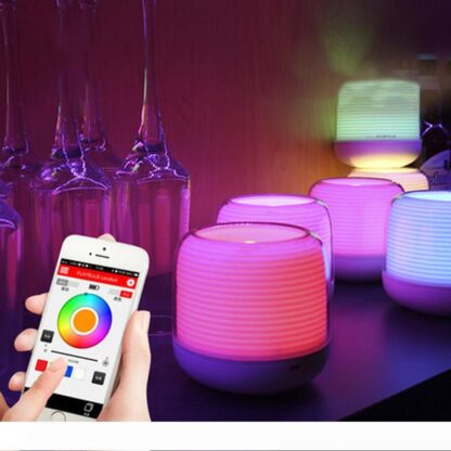 Купить BRELONG Smart Bluetooth APP Bedroom Sound Sensing Atmosphere Light Night Light Multicolor atmosphere light 1 pc