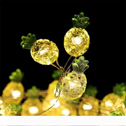 Купить Christmas Halloween Decorative pineapple String Lights 40 LED Weatherproof 8Mode Indoor and Outdoor Remote Control Copper Wire Lamp 10071