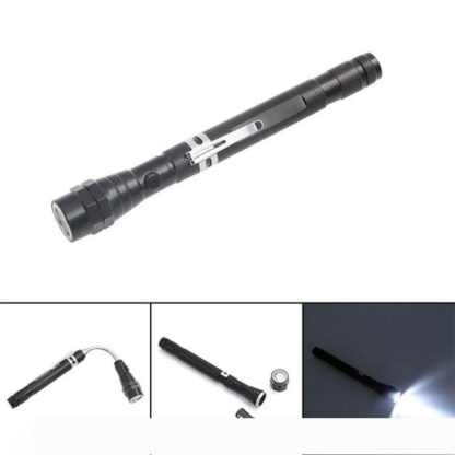 Купить BRELONG strong magnetic iron tensile steel pipe metal hose arbitrary bending LED multi-function flashlight 1 pc