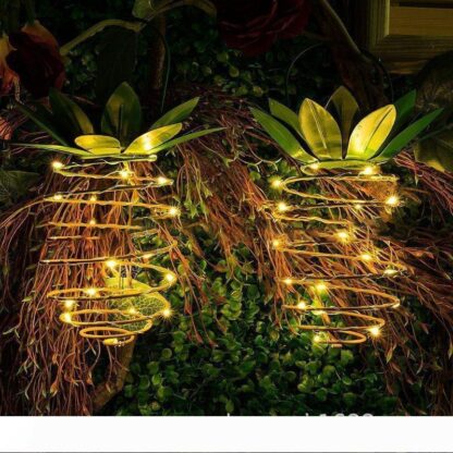 Купить 2 pack Solar lamp pineapple lamp garden interior decoration landscape lamp outdoor waterproof 10034