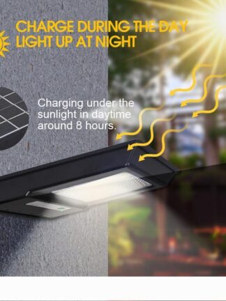 Купить 1 pack 1 pc 80 Beads Solar LED Street Lamp Light Control Wall Light Outdoor Waterproof Garden Light 10022