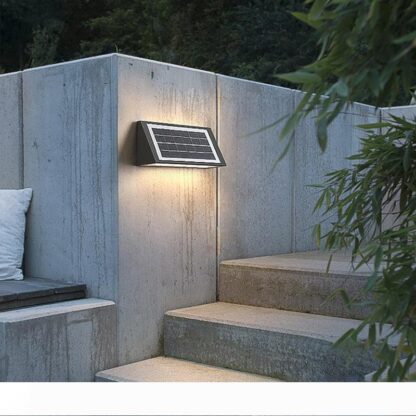 Купить 1 pack 1 pc Solar outdoor wall lamp waterproof stairway aisle simple creative exterior wall lamp courtyard balcony wall lamp 10025