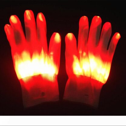 Купить BRELONG Colorful Luminous Gloves 6 Patterns LED Magic Gloves Novelty Halloween Costume Party Decorative Gloves a Pair