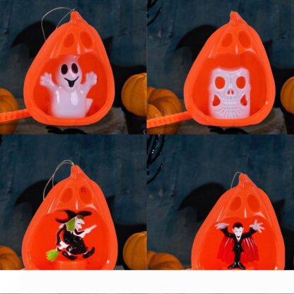 Купить BRELONG Halloween Decoration Portable Pumpkin Light Children's Festival Dress Up Performance Props Illuminated Sounding Pumpkin Light