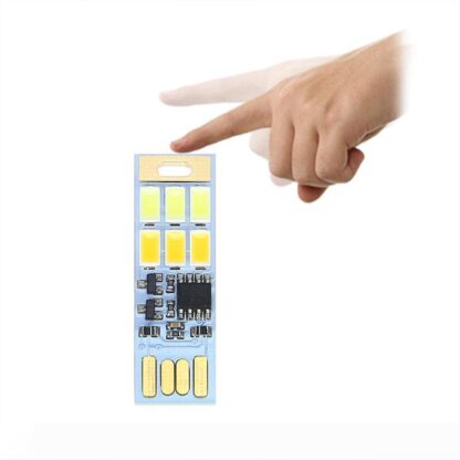 Купить Touch switch dimming USB card night light dual color temperature portable emergency light reading night light