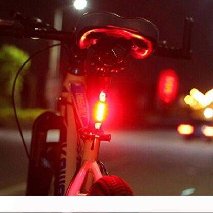 Купить BRELONG Portable USB Rechargeable Bicycle Tail Bicycle After Warning Safety Tail Light LED Highlighting White Red Blue