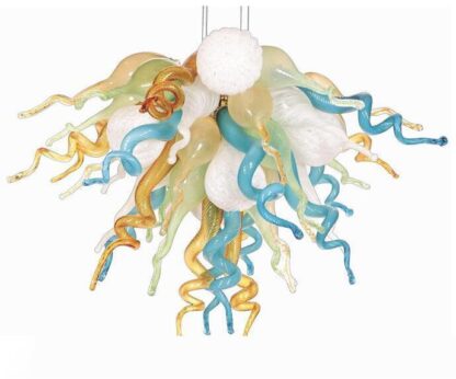 Купить Handmade Blown Glass LED Chandelier Light Contemporary Type Elegant Art Design Murano Glass Cheap Small Chandelier for New House Decoration