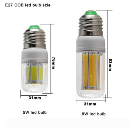 Купить COB LED Corn Bulbs E27 E14 E12 B22 G9 GU10 led bulb 110V 220V 5W 8W Energy Saving Lamp for Indoor lighting