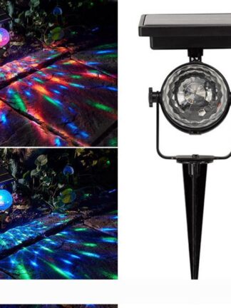 Купить New Christmas Light Solar Projection Lamp Rotatable Colorful Lawn Solar Powered Light Outdoor LED Mixing Color Durable Christmas Party