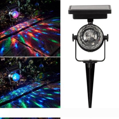 Купить New Christmas Light Solar Projection Lamp Rotatable Colorful Lawn Solar Powered Light Outdoor LED Mixing Color Durable Christmas Party