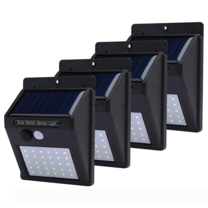 Купить 1-4pcs Solar Light 20 30 Leds PIR Motion Sensor Wireless Solar Lamp Outdoor Waterproof Garden Wall Yard Deck Security Light
