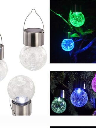 Купить LED Solar Light Lamps hang Led ball 7 colour changing Garden Lights Outdoor Landscape Lawn Lamp Solar Wall Lamps