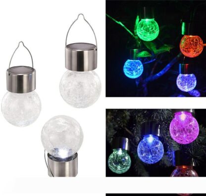 Купить LED Solar Light Lamps hang Led ball 7 colour changing Garden Lights Outdoor Landscape Lawn Lamp Solar Wall Lamps