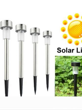 Купить New LED Solar Lights Sun Lawn Light Stainless Garden Outdoor Sun Light Corridor Lamp Outdoor Garden Lamp Solar Powered Colored Solar Lamps