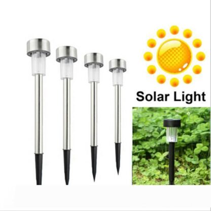 Купить New LED Solar Lights Sun Lawn Light Stainless Garden Outdoor Sun Light Corridor Lamp Outdoor Garden Lamp Solar Powered Colored Solar Lamps