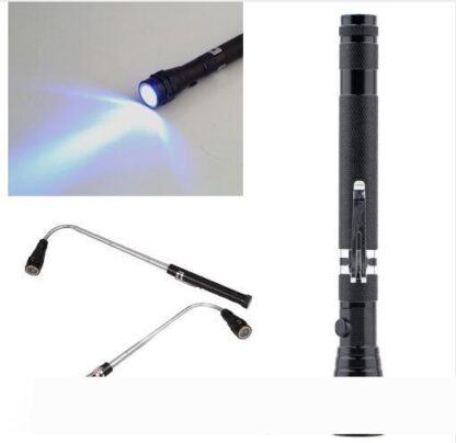 Купить New Telescopic Flexible 3 LED Flashlight Torch Magnetic Pick Up Light GA Lanterna Linternas Lampe Torche With Mini