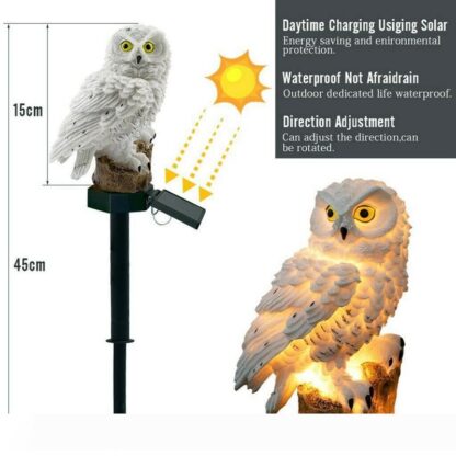 Купить Umlight1688 Owl Solar Light With Solar LED Panel Fake Owl Waterproof Outdoor Solar Powered Led Path Lawn Yard Garden Lamps