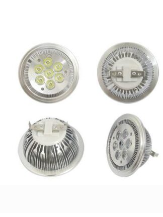Купить G53 AR111 Bombillas 7W LED SpotLights AC 110V 220V DC 12V Lampe 7leds Lighting Spotlight Bulb 700LM Warm/Cold White Dropshipping 7x1W