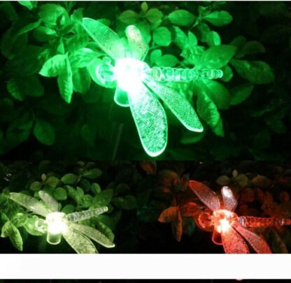 Купить Color-Changing LED Solar Landscape Path Light Outdoor Dragonfly Butterfly Bird Lawn Lamps Garden Lawn Landscape Lamp