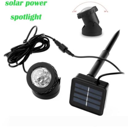 Купить Edison2011 1set 6 LEDs Solar Garden Spot Light Outdoor Lawn Landscape Pool Pond Yard Powered Spotlight IP68 Waterproof Solar Lamp