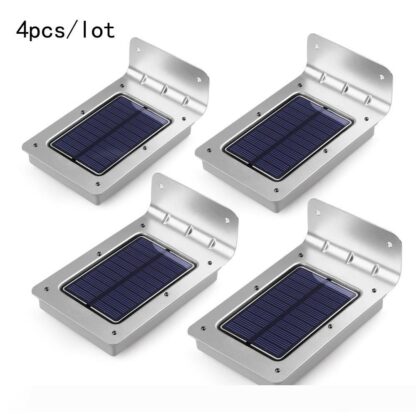 Купить High Light 16 LED Solar Light 4-Pack Outdoor Lights Waterproof Energy Saving Wall Light