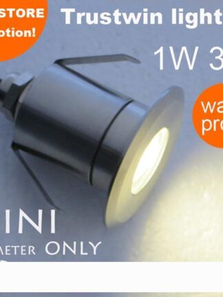 Купить Waterproof12V 24V 110V 220V mini LED underground Lamp light 1W LED buried light LED inground floor light 1W