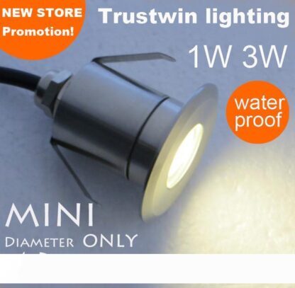 Купить Waterproof12V 24V 110V 220V mini LED underground Lamp light 1W LED buried light LED inground floor light 1W