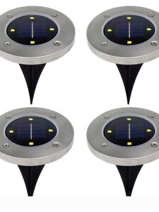 Купить DHL Solar Powered 4led 8 LED Lighting Buried Ground Underground Light for Outdoor Path Garden Lawn Landscape Decoration Lamp