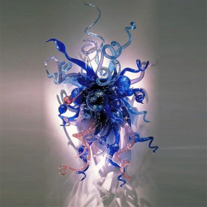 Купить 100% Mouth Blown Glass Cobalt Color Lamp Balls LED EC UL Certificate Art Flower Wall Sconces Lamps
