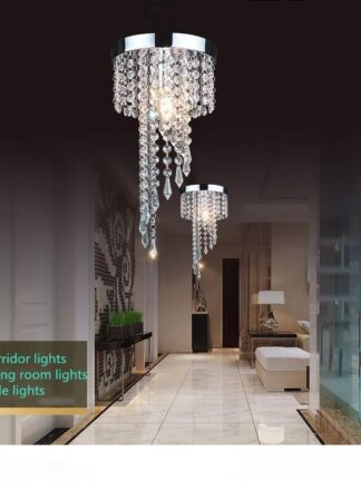 Купить Modern chrome Golden lustre LED Crystal chandelier lighting Fixture Pendant Ceiling Lamp Crystals lampadario lampadari avizeler