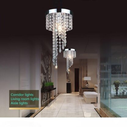 Купить Modern chrome Golden lustre LED Crystal chandelier lighting Fixture Pendant Ceiling Lamp Crystals lampadario lampadari avizeler