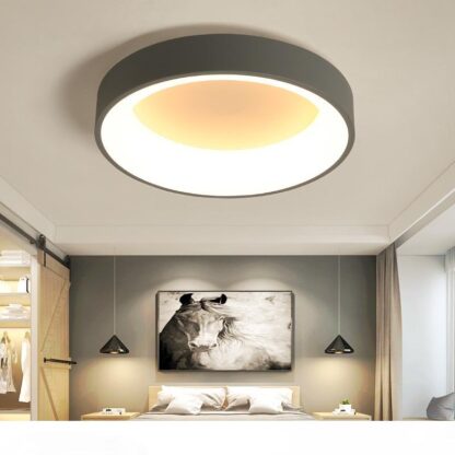 Купить Hot sale white Gray Minimalism Modern LED ceiling lights for living room bed room lamparas de techo Ceiling Lamp light fixtures