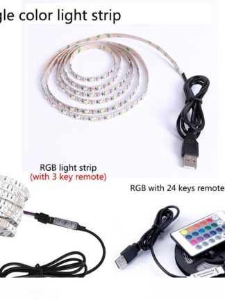 Купить 5V USB Cable LED Strip Light TV Background Lighting Kit 5m LED 2835 SMD Strip Light White Warm White Decorative lights