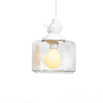Купить 1 3 Head Bird Pendant Lights Glass Transparent Pendant Lamp Northern Europe Children Lamps Lanterns Parlor Hanglamp