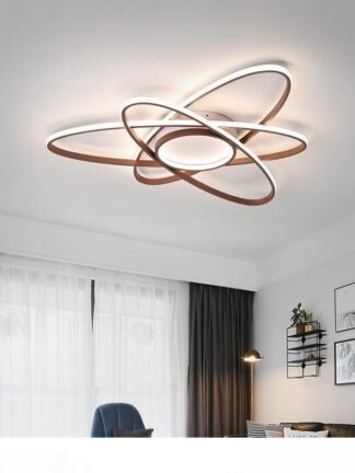 Купить New Design Modern Led Ceiling Lights For Living Room Bedroom Study Room Home Color Coffee Finish Ceiling Lamp plafonnier led bedroom light