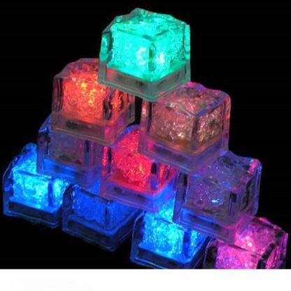 Купить 20Sets 240PCS Water Sensor Sparkling LED Ice Cubes Luminous Multi Color Glowing Drinkable Decor for Event Party Wedding