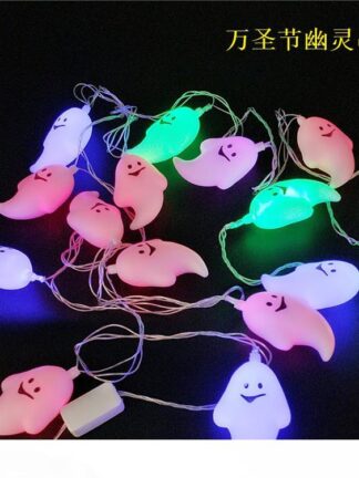 Купить LED Halloween pumpkin skull head lamp ghost LED strings for bar decoration holiday decorations LED strings