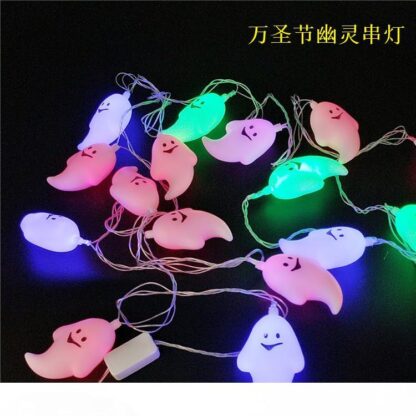 Купить LED Halloween pumpkin skull head lamp ghost LED strings for bar decoration holiday decorations LED strings