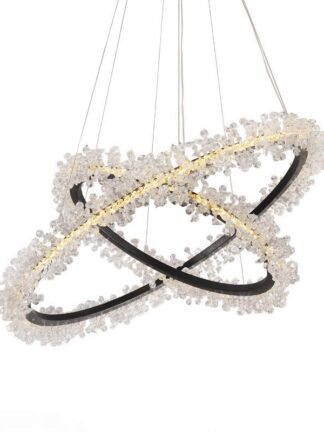 Купить Modern crystal chandelier lighting for living room gold ring combination led chandeliers home decoration lustre cristal lamps