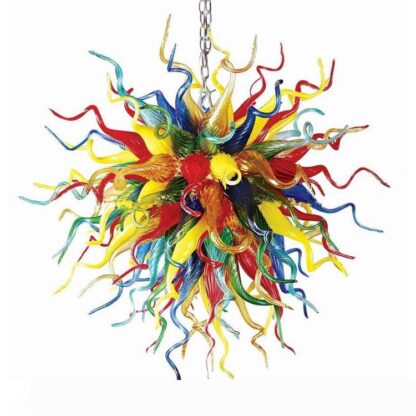 Купить Creative Multi-color Chandelier Living Room Kitchen Bedroom Kids Room DIY Hanging Lamp Ball Light Nordic Murano Glass Chandelier Lighting.