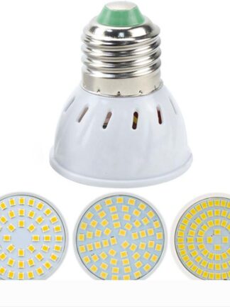 Купить GU10 LED E27 Lamp E14 Spotlight Bulb 48 60 80leds lampara GU10 bombillas led MR16 gu5.3 Lampada Spot light B22.