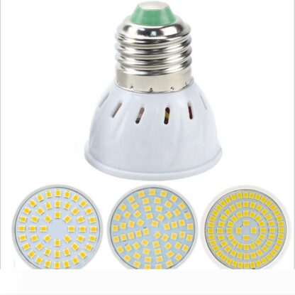 Купить GU10 LED E27 Lamp E14 Spotlight Bulb 48 60 80leds lampara GU10 bombillas led MR16 gu5.3 Lampada Spot light B22.