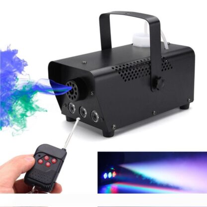 Купить LED Stage Fog Machine fast shipping disco colorful smoke machine mini LED remote fogger ejector dj Christmas party.