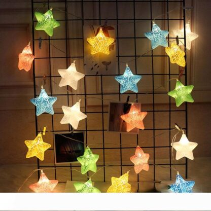 Купить BRELONG 1.5M 10led crack star lights string Christmas wedding holiday lights ins wind starry string lights