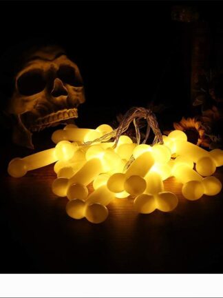 Купить Halloween Skull String Light Outdoor Waterproof LED Holiday Decoration Lighting Battery Box Warm White 10LEDs 20LEDs